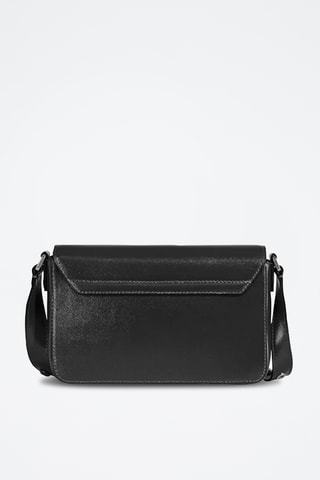 Bandolera de piel - Negro