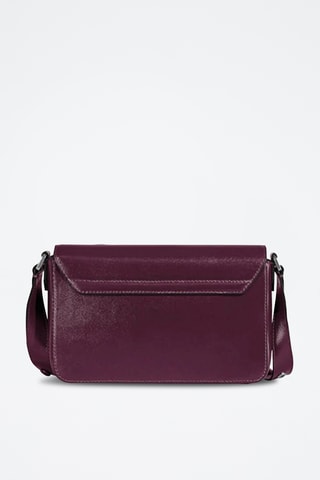 Bandolera de piel - Violeta