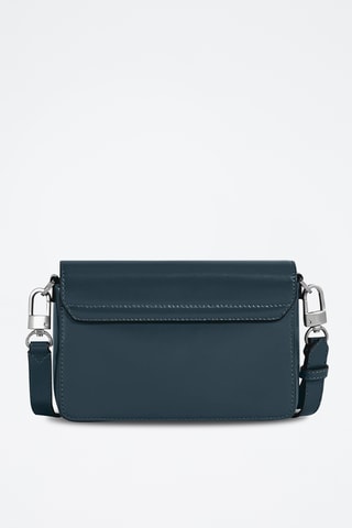 Bandolera de piel - Azul oscuro