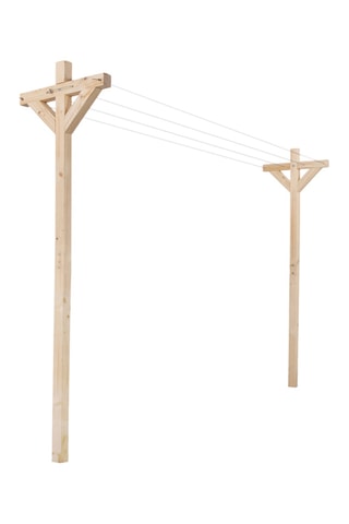 Stendibiancheria in pino canadese - 12 metri di spazio per stendere