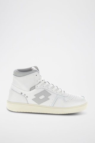 Zapatillas altas de piel Slam - Blanco