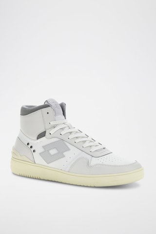 Zapatillas altas de piel Slam - Blanco