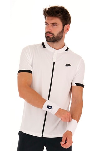 Polo Tennis Tech - Blanc et noir