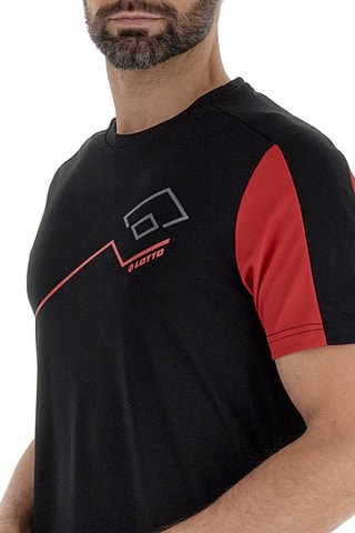 T-shirt Due II - Noir et rouge