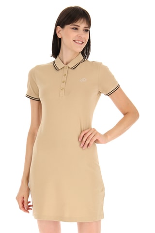 Robe polo - Beige et marron