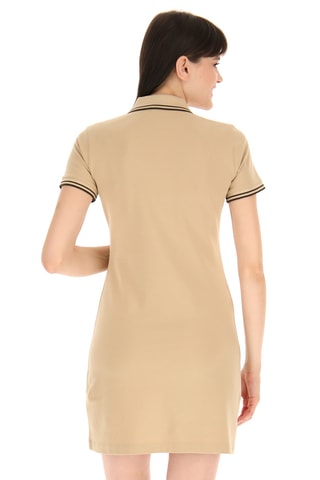 Robe polo - Beige et marron