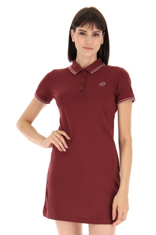 Robe polo - Rose et rouge