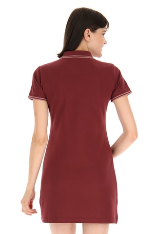 Robe polo - Rose et rouge