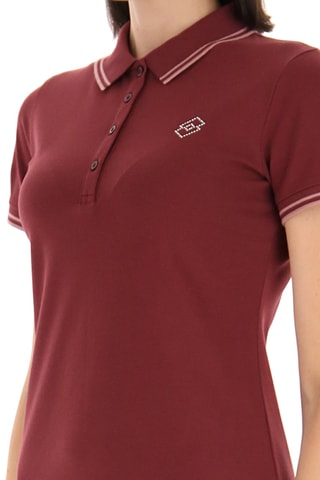 Robe polo - Rose et rouge