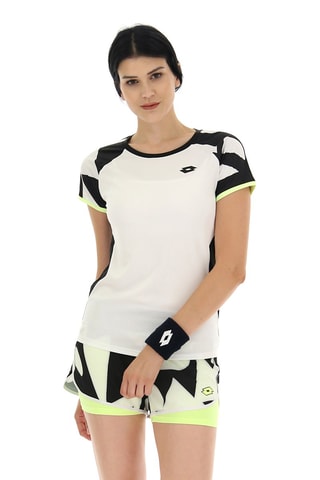 T-shirt de tennis Top Ten - Blanc et vert
