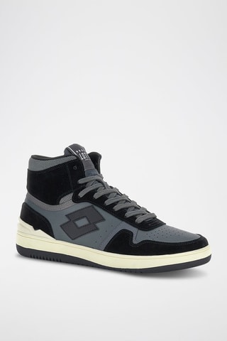 Zapatillas altas de piel Slam Amf Mid Sue - Gris y negro