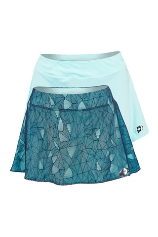 2 jupes-shorts de tennis Twice II - Bleu et vert