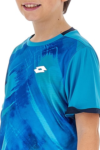 T-shirt Tennis Graphic - Blanc et bleu