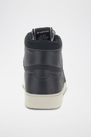 Zapatillas altas de piel Slam - Negro