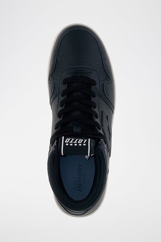 Zapatillas altas de piel Slam - Negro