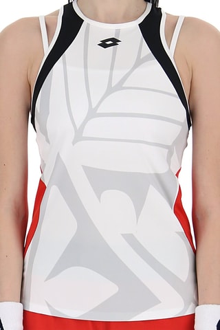 Débardeur Tennis Graphic - Blanc et rouge