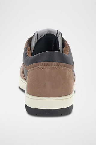 Zapatillas de piel - Negro y marrón