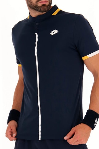 Polo Tennis Tech - Bleu marine et blanc