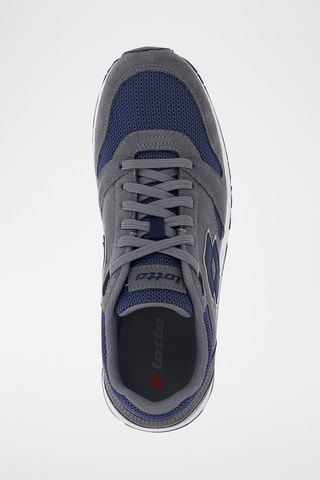 Zapatillas de nobuk Trainer XVII Net - Gris y azul