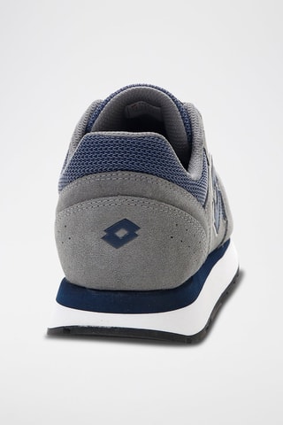 Zapatillas de nobuk Trainer XVII Net - Gris y azul