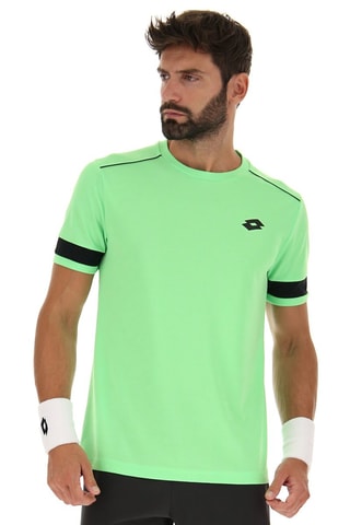 T-shirt de padel Superrapida - Noir et vert