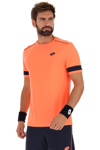 T-shirt de padel Superrapida - Noir et rouge