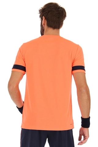 T-shirt de padel Superrapida - Noir et rouge