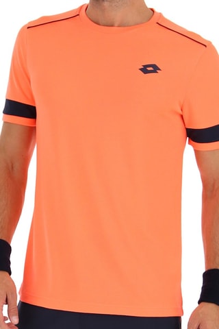 T-shirt de padel Superrapida - Noir et rouge