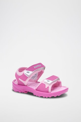 Sandales Las Rochas - Blanc et rose