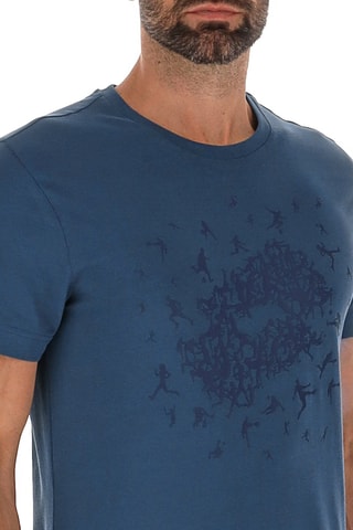 T-shirt Losanga Polyuréthane - Bleu