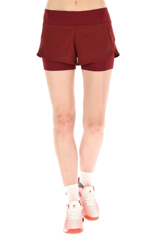Short de tennis 2-en-1 Tech W I-D1 - Rouge