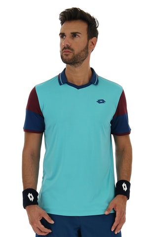 Polo de tennis Baskets Graphic - Rouge et bleu