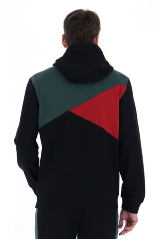 Sweat à capuche Athletica - Noir et rouge