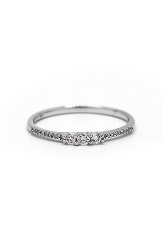 Anello Triades Oro bianco e diamanti