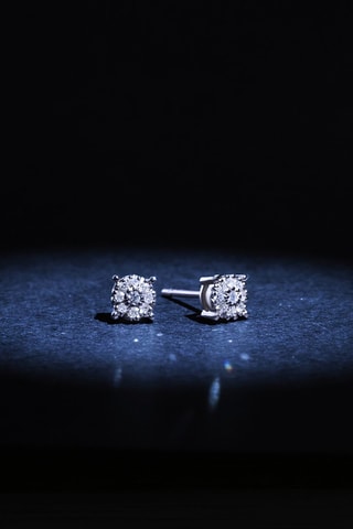 Orecchini Emi - Oro bianco e diamante