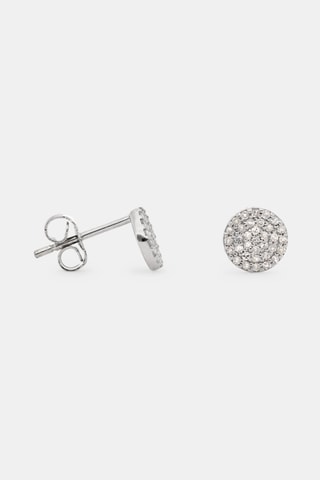 Orecchini Ronds Scintillants - Oro bianco e diamanti