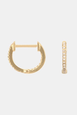 Orecchini a cerchio Perfect créoles - Oro giallo e diamanti