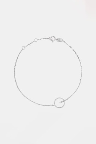 Gourmette Ava - Oro bianco e diamanti