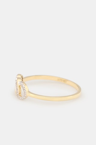 Bague Ronds entrelacés - Or jaune et diamants