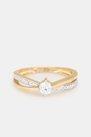 Anello Jolie Solitaire - Oro giallo e diamanti