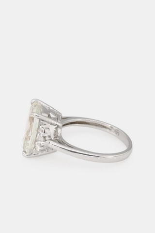 Anello Elif - Oro bianco e topazi