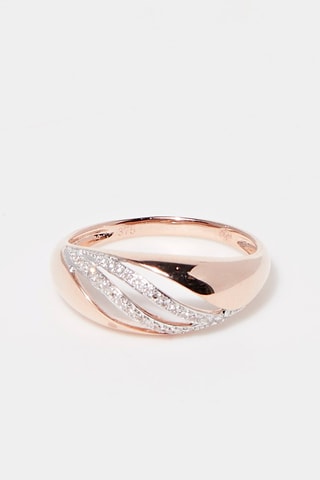 Bague Estran  Or rose et diamants