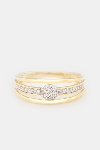 Anello Jelena - Oro giallo e diamanti