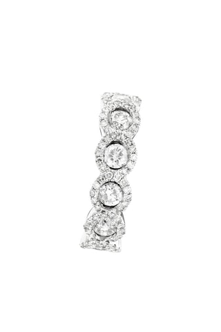 Anello Couronne -  Oro bianco e diamanti - Diamanta
