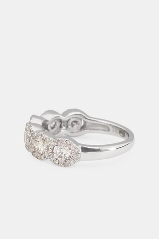 Anello Couronne -  Oro bianco e diamanti - Diamanta