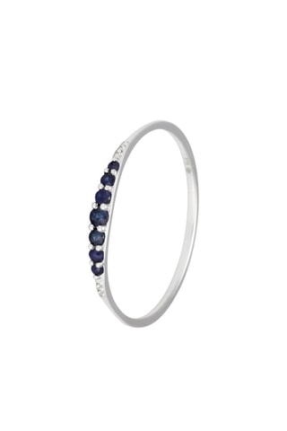 Anello Bryan - Oro bianco e zaffiri