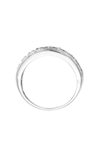 Anello Chemin des Saphirs - Oro bianco, diamanti e zaffiri - Diamanta