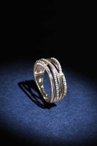 Anello Entrelacs Eternel - Oro giallo e diamanti
