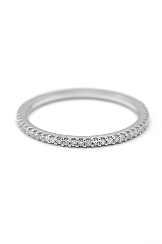 Anello Alliance Délicate Oro bianco e diamanti