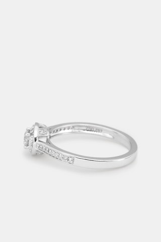 Anello Brillant Somptueux - Oro bianco, diamanti e solitario